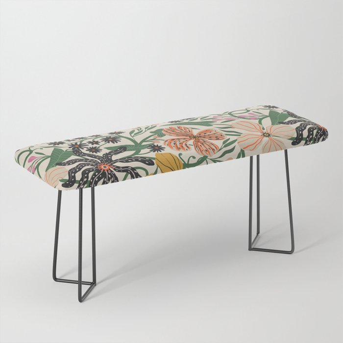 Merrick Floral - creme Bench Gallery Image 1
