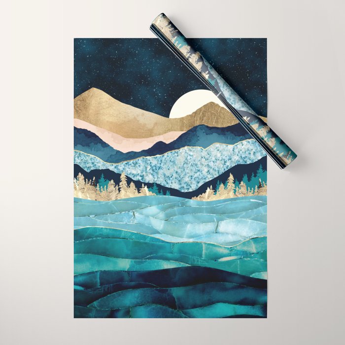 Midnight Ocean Wrapping Paper Gallery Image 1