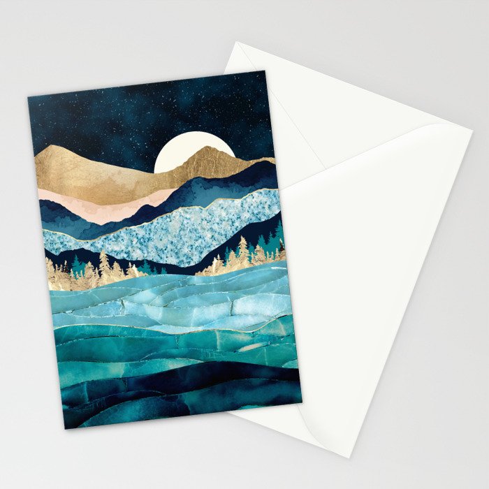 Midnight Ocean Stationery Card Gallery Image 2