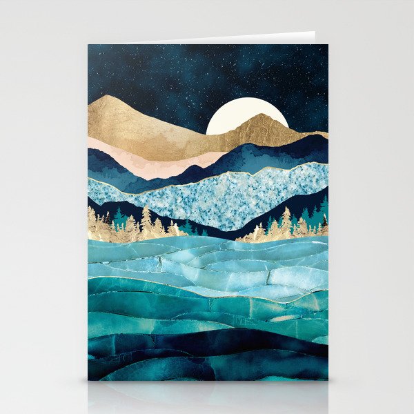 Midnight Ocean Stationery Card Gallery Image 1