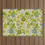 Flower power Outdoor Rug Gallery Image 1