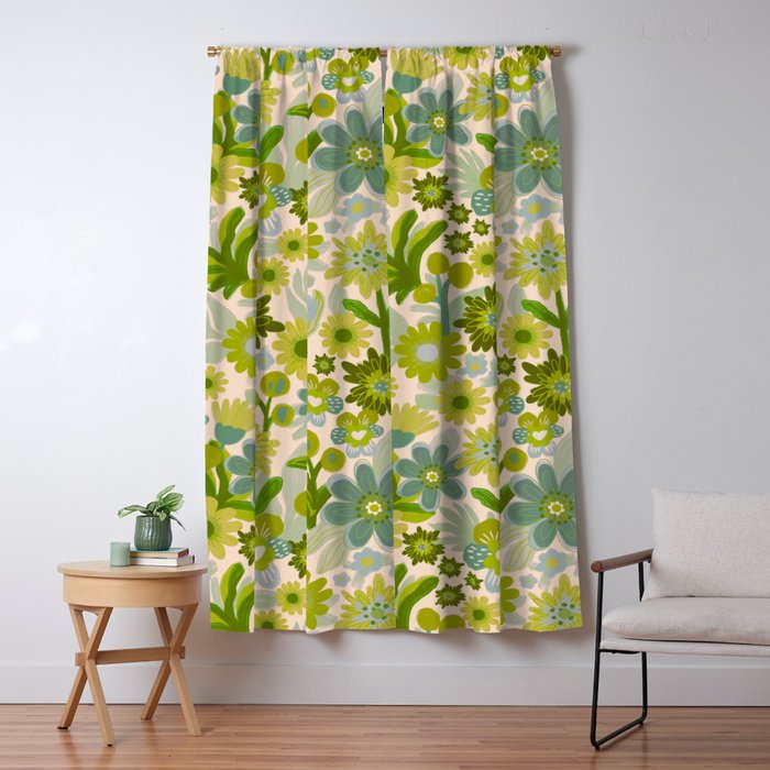 Flower power Window Curtain Gallery Image 1