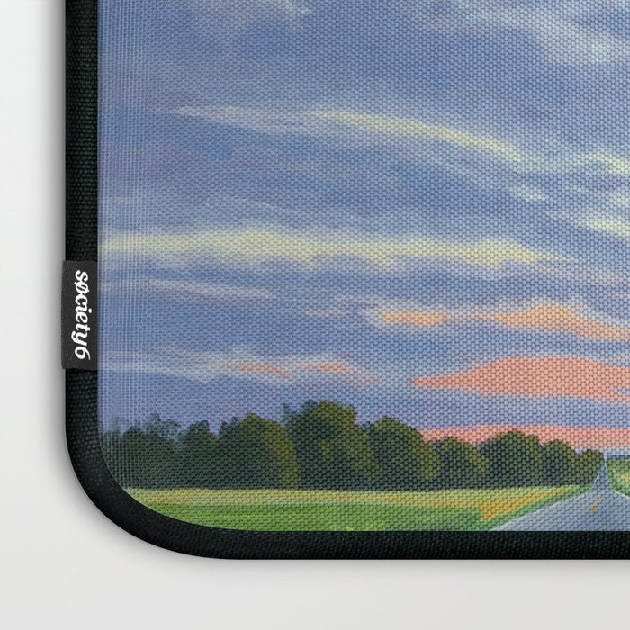Pink, Purple, and Green Spring Evening Laptop Sleeve Gallery Image 3