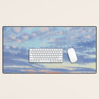 Pink, Purple, and Green Spring Evening Desk Mat Gallery Image 1