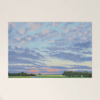 Pink, Purple, and Green Spring Evening Welcome Mat Gallery Image 1