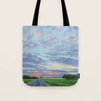 Pink, Purple, and Green Spring Evening Tote Bag Gallery Image 1