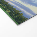 Pink, Purple, and Green Spring Evening Welcome Mat Gallery Image 2
