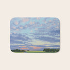 Pink, Purple, and Green Spring Evening Bath Mat Gallery Image 1