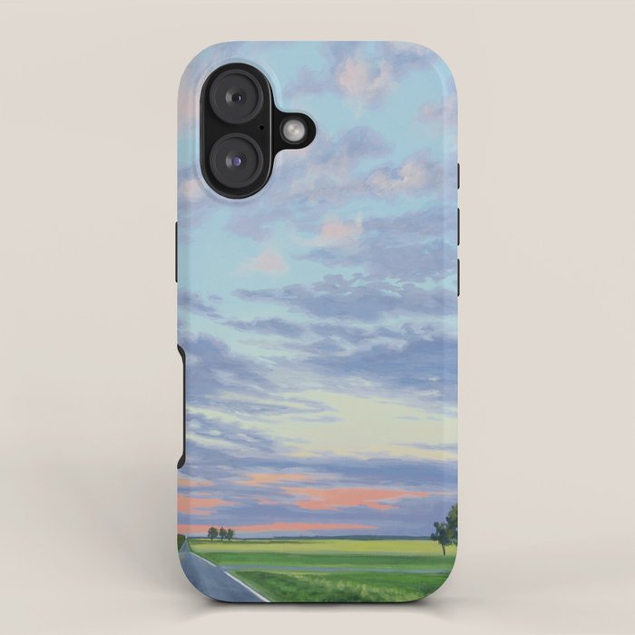 Pink, Purple, and Green Spring Evening iPhone Case Gallery Image 1