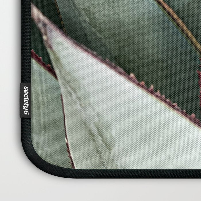 Cactus Leaves // Green Southwest Home Decor Vibes Desert Hombre Plant Photograph Laptop Sleeve Gallery Image 3