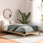 Cactus Leaves // Green Southwest Home Decor Vibes Desert Hombre Plant Photograph Comforter Gallery Image 2