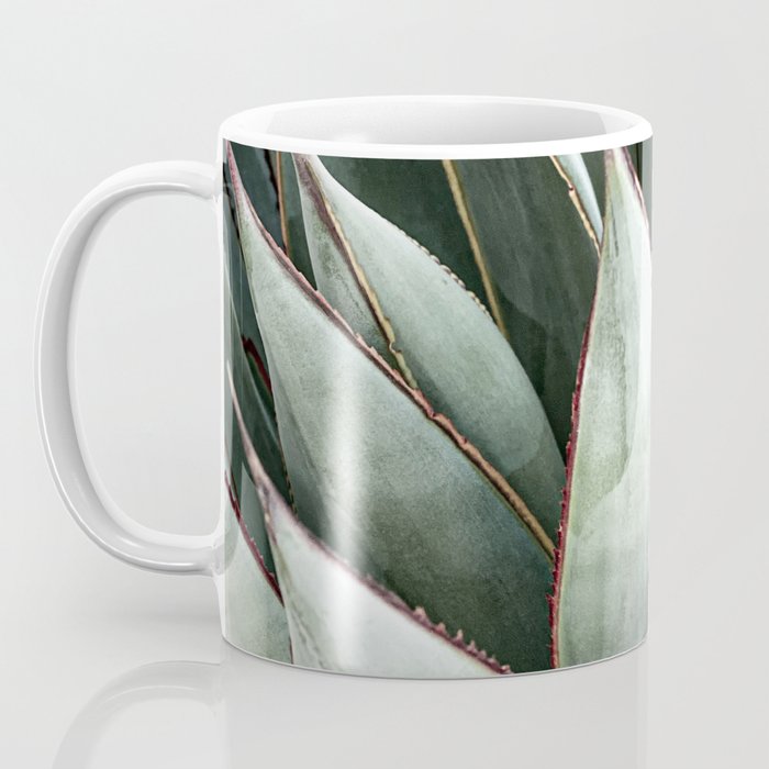 Cactus Leaves // Green Southwest Home Decor Vibes Desert Hombre Plant Photograph Coffee Mug Gallery Image 3