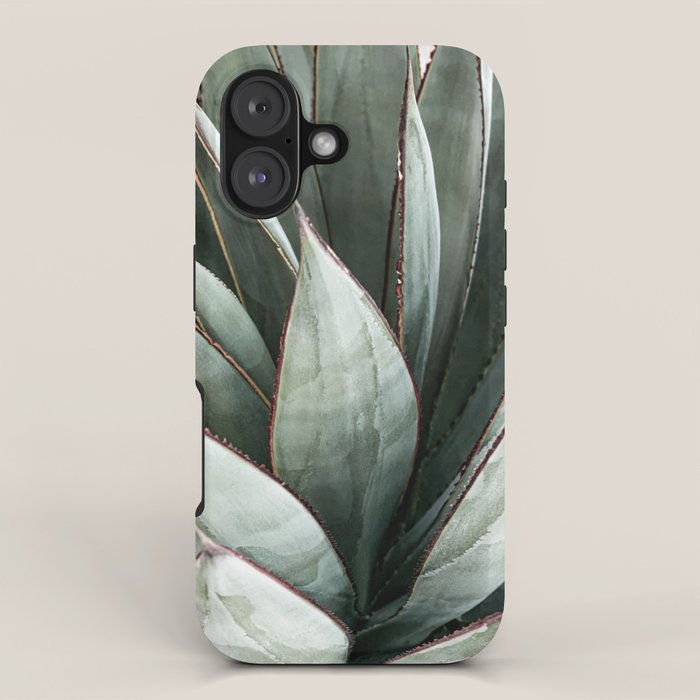 Cactus Leaves // Green Southwest Home Decor Vibes Desert Hombre Plant Photograph iPhone Case Gallery Image 1
