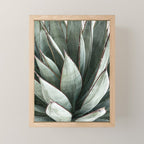 Cactus Leaves // Green Southwest Home Decor Vibes Desert Hombre Plant Photograph Mini Art Print Gallery Image 1