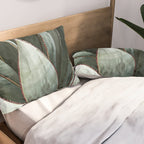 Cactus Leaves // Green Southwest Home Decor Vibes Desert Hombre Plant Photograph Pillow Sham Gallery Image 2