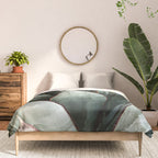 Cactus Leaves // Green Southwest Home Decor Vibes Desert Hombre Plant Photograph Comforter Gallery Image 3