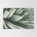 Cactus Leaves // Green Southwest Home Decor Vibes Desert Hombre Plant Photograph Rug Gallery Image 2