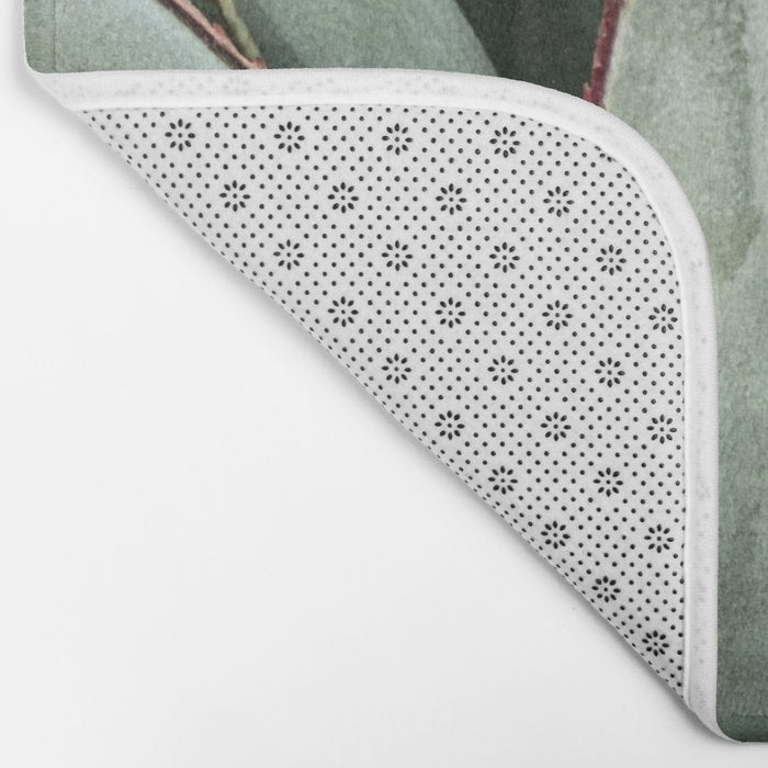 Cactus Leaves // Green Southwest Home Decor Vibes Desert Hombre Plant Photograph Bath Mat Gallery Image 2