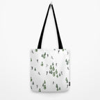 Monochrome aerial skiers illustration Tote Bag Gallery Image 2