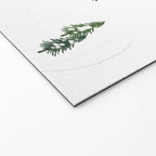 Monochrome aerial skiers illustration Welcome Mat Gallery Image 2