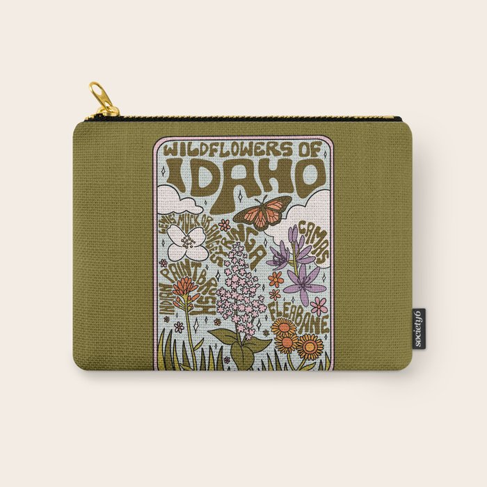 Idaho Wildflowers Carry All Pouch Gallery Image 1