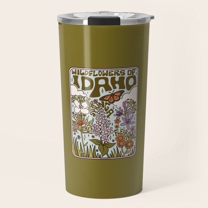 Idaho Wildflowers Travel Mug Gallery Image 1
