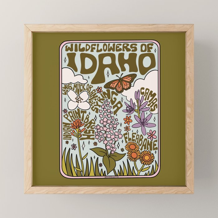 Idaho Wildflowers Mini Art Print Gallery Image 1