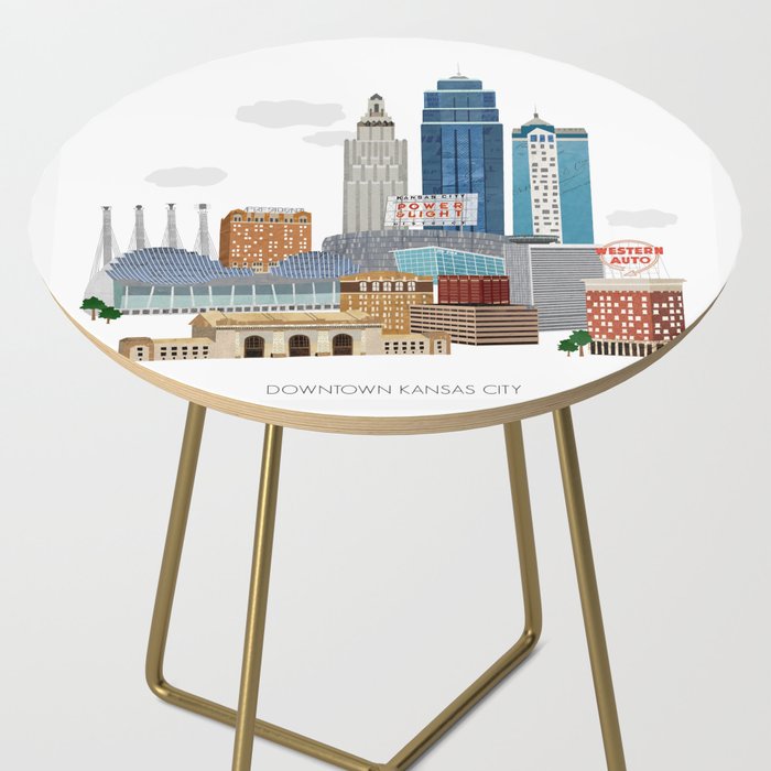 Kansas City Skyline Side Table Gallery Image 2