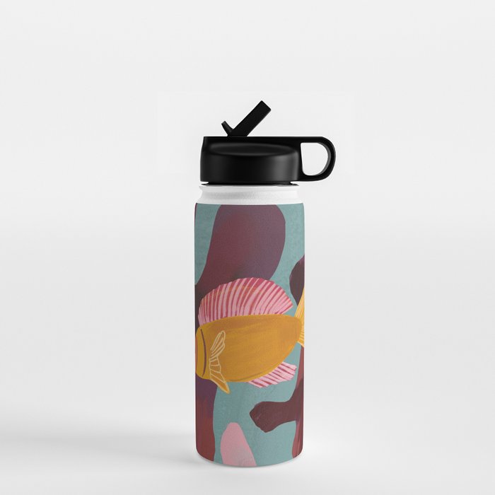 Coral and Fish Water Bottle Gallery Image 1
