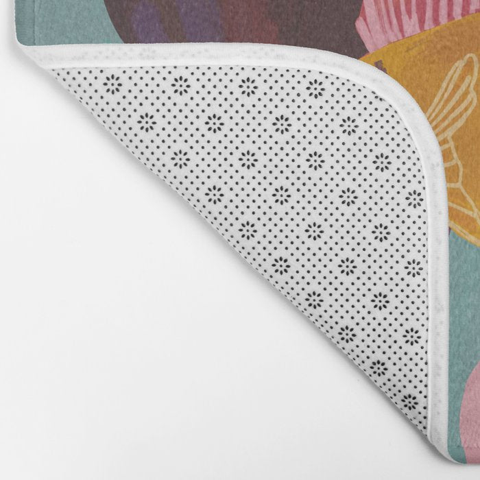 Coral and Fish Bath Mat Gallery Image 2