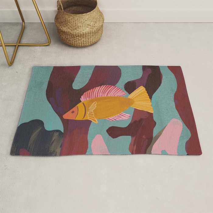 Coral and Fish Rug Gallery Image 1
