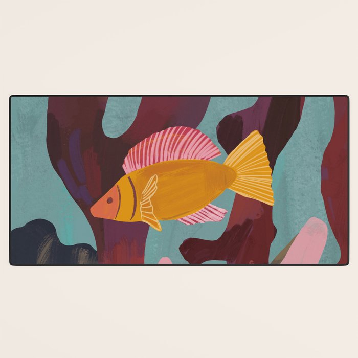 Coral and Fish Desk Mat Gallery Image 3