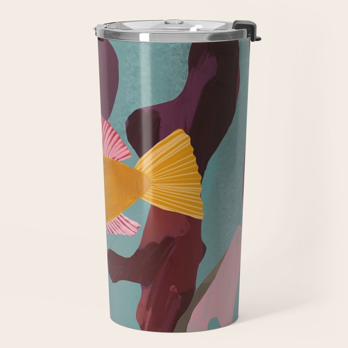 Coral and Fish Travel Mug Gallery Image 2