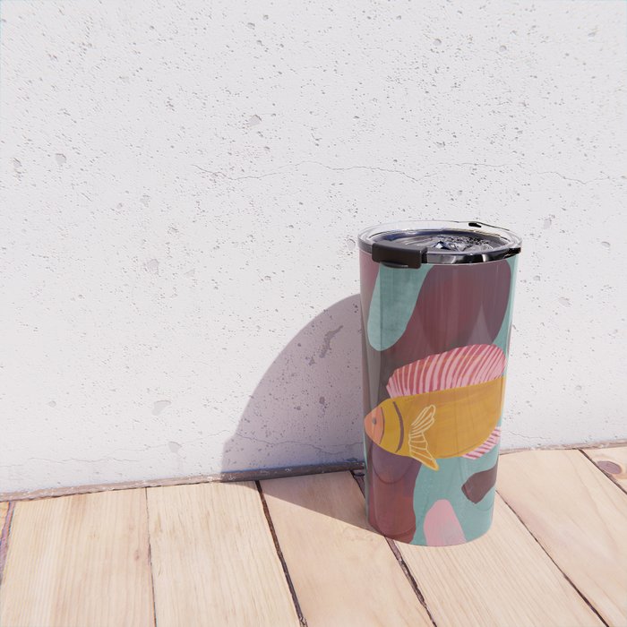 Coral and Fish Travel Mug Gallery Image 4