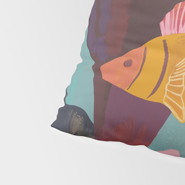 Coral and Fish Pillow Sham Gallery Image 4