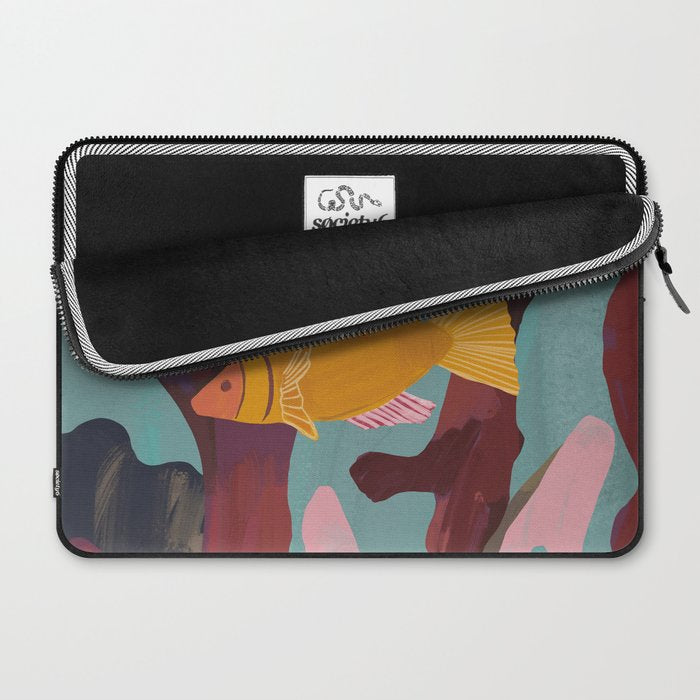 Coral and Fish Laptop Sleeve Gallery Image 2