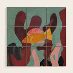 Coral and Fish Wood Wall Art Gallery Image 1