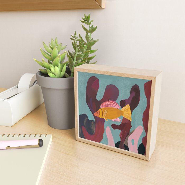 Coral and Fish Mini Art Print Gallery Image 2