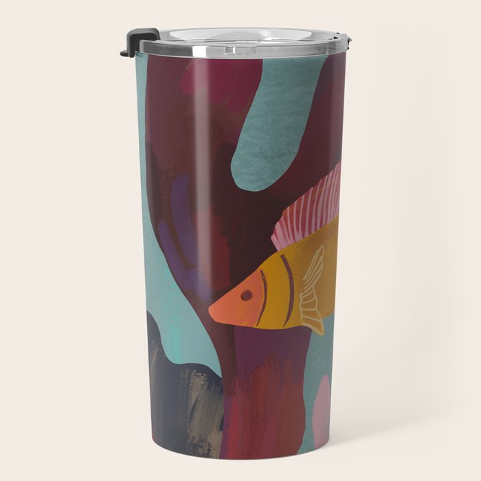 Coral and Fish Travel Mug Gallery Image 3