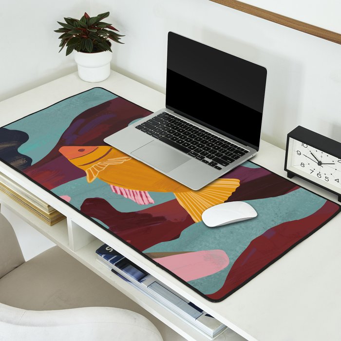 Coral and Fish Desk Mat Gallery Image 2