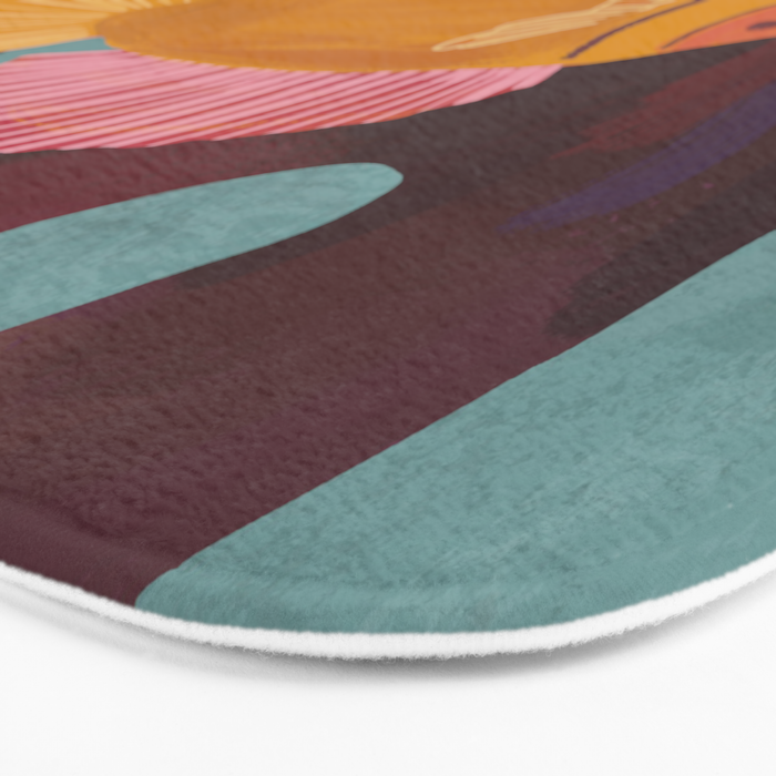 Coral and Fish Bath Mat Gallery Image 3