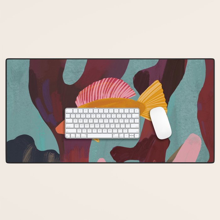 Coral and Fish Desk Mat Gallery Image 1