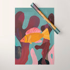 Coral and Fish Wrapping Paper Gallery Image 1