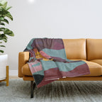 Coral and Fish Throw Blanket Gallery Image 1