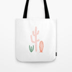 Hand drawn cactus plant art Tote Bag Gallery Image 1