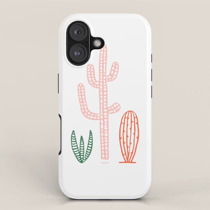 Hand drawn cactus plant art iPhone Case Gallery Image 1