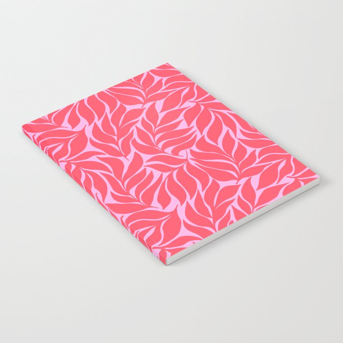 Hot Pink Tropical Palm Leaves Notebook Gallery Image 1