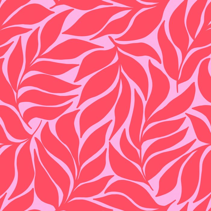 Hot Pink Tropical Palm Leaves Coffee Mug Gallery Image 2
