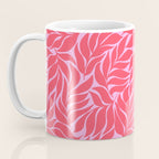 Hot Pink Tropical Palm Leaves Coffee Mug Gallery Image 3