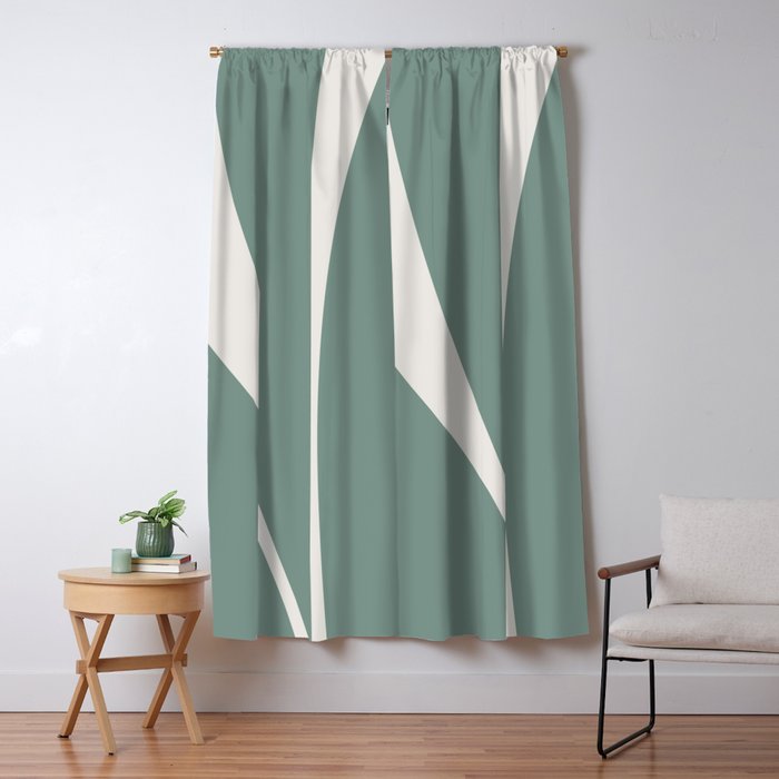 Minimalist Plant Abstract XXVIII Window Curtain Gallery Image 5
